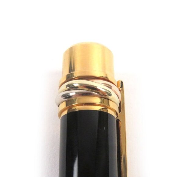 Cartier Nib 18K F Nib Trinity Cap Fountain Pen Stationery Black main image 6